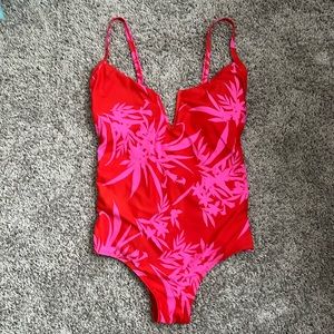 Sunn Lab Swim One-Piece Tropical Print Swimsuit